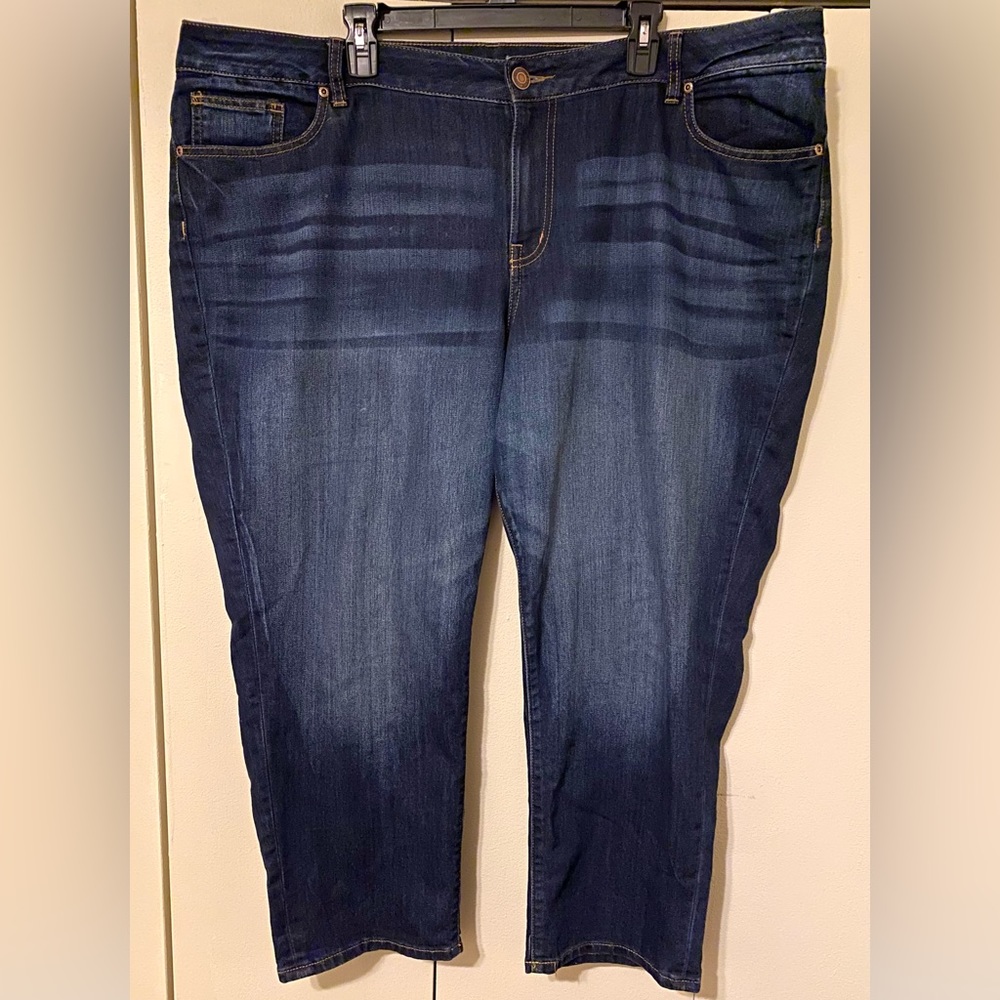 Women’s Blue Jeans- Dark. Maurice’s Size 24W.